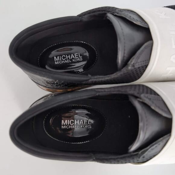 Michael Kors Women's Runway Snake Embossed Strap Sneakers - Size 9.5 -NEW NO BOX - Picture 12 of 12